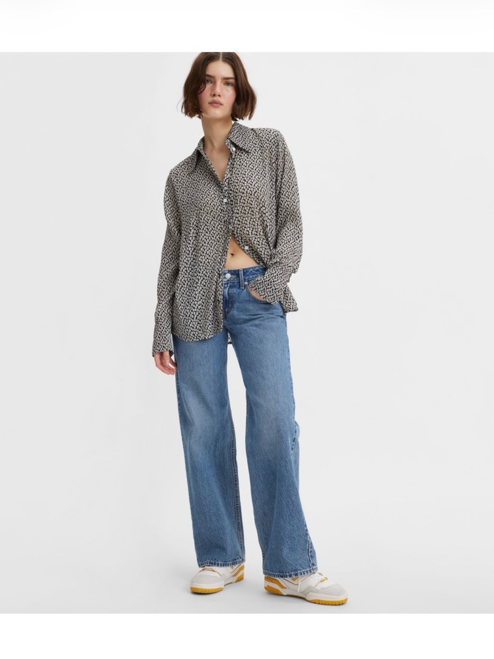 Levi’s Low Loose Jeans in Real Recognize Real (medium blue)